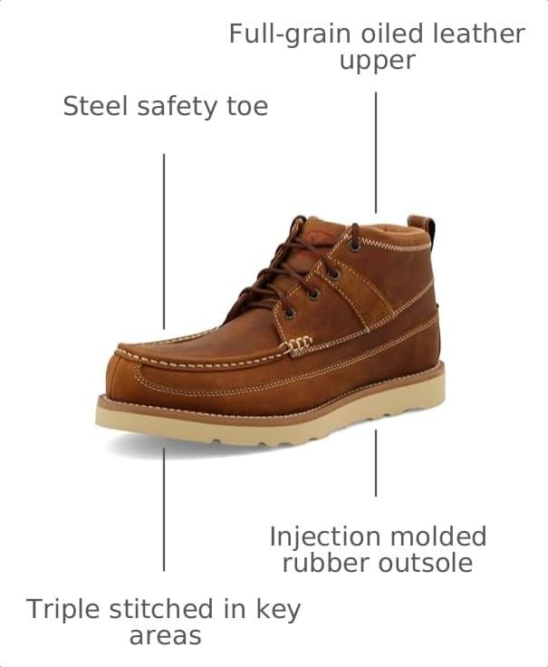 Image of Twisted X Men's 4 inch Steel Toe Wedge Sole Work Boot