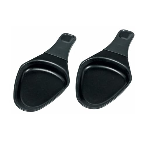 LUTH Premium Profi Parts Lot de 2 poêlons ovales compatibles avec Tefal Xa400102 avec revêtement antiadhésif pour raclette et grill