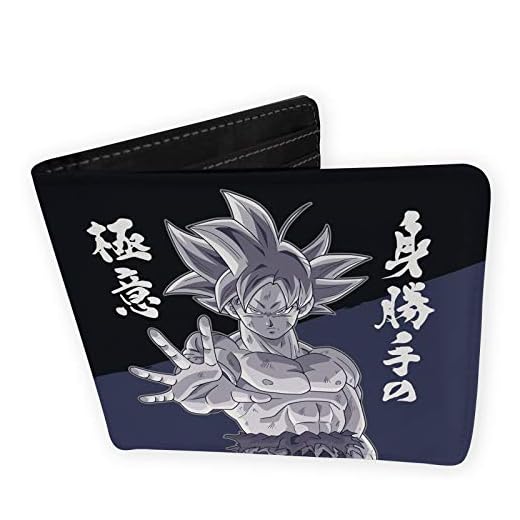 ABYstyle Dragon Ball Super Billetera Goku Ultra Instinct Vinilo, Negro, Talla Única, Negro, Taille Unique