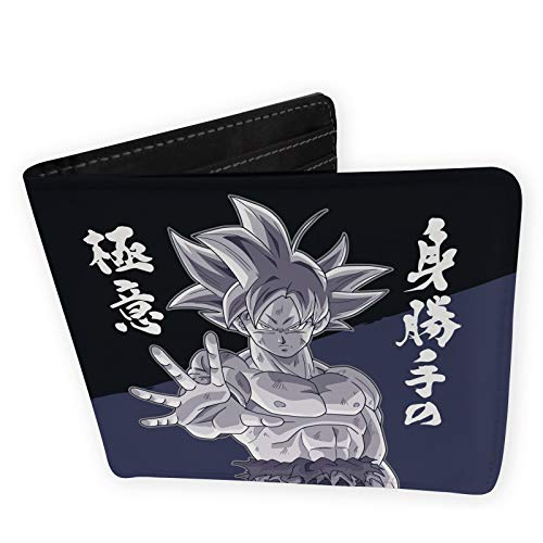 Dragon Ball Super - Ultra Instinct Unisex Cartera Negro/Lila, Poliuretano,