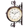 Nostalgische Wandklok Stationsklok Dubbelzijdige Stationsklok In Retro Design, Europese Stijl Vintage Klok Innovatieve…