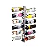 bar@drinkstuff Wijnbar Hedendaags Wijnrek 12 Fles Metalen Wandgemonteerde Wijnrek, Wijnflessenrek, Horizontaal Wijnflessenrek..