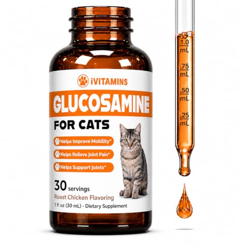 Glucosamine for Cats - Cat Glucosamine - Helps to Support Healthy Joints, Reduce Inflammation...