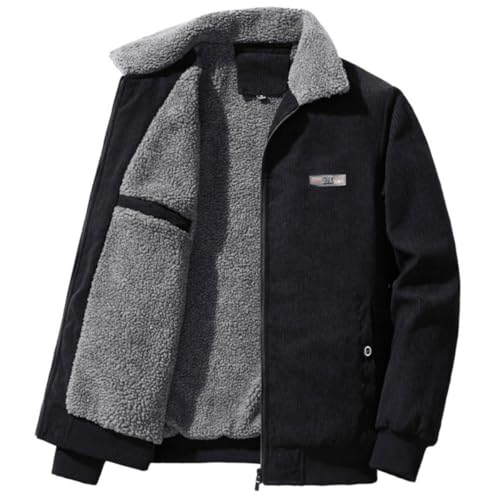 Veste design pour homme avec doublure épaisse chaude en polaire