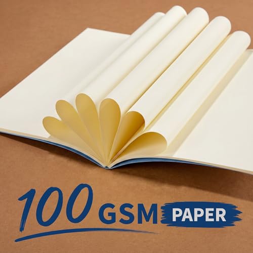 Image of Mimorou 100 Pcs A5 Journals Notebooks Bulk,Light Blue,Unlined