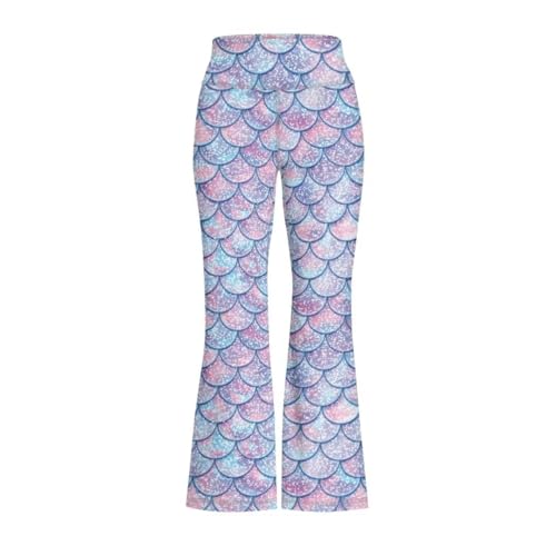 Image of Girls Flare Leggings 5-14T Cute Bell Bottoms for Girl Yoga Pants for Gym