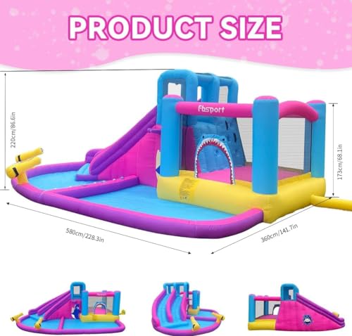 bouncy castle with pump extra large bouncy castle with slide 545 x 365 x 218 cm children's inflatable bouncy castle for children - Image 7