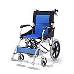 ByteTecpeak M3 Ultraleicht Rollstuhl Faltbar Leicht, Transitrollstuhl, Bremse an den Griffen Reiserollstuhl für Behinderteund Senioren, FuBstütze, Armlehnen, leicht, Sitzfläche 45 cm
