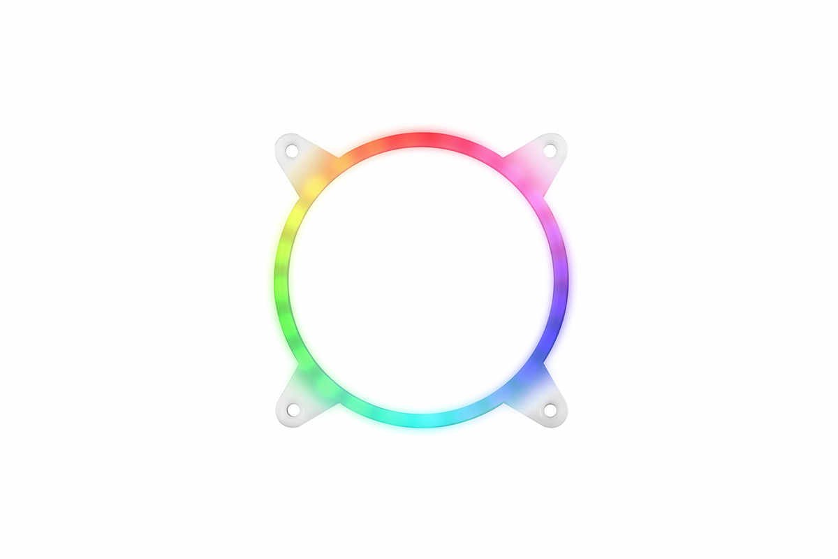 SilverStone SST-FG122 - 120mm Fan Gril with integrated addressable RGB LED Strip