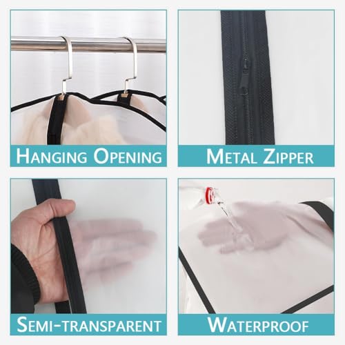 Housse de vetement avec zip pour un dressing de chambre toujours impeccable - 5