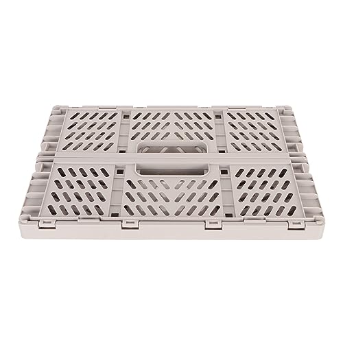 dsheng Caisse de Rangement Pliable, Panier en Plastique, Paniers de Bureau épais, Boîtes de Rangement Modernes Grises de Grande capacité – vue 9
