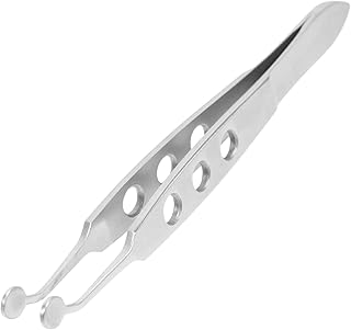 ULTECHNOVO Meibomian Gland Massage Forceps Eyelashes Tweezer Lash Tool Lash Remover Eyelid Lash Extension Tweezers Meibomian Gland Expressor Meibomian Gland Tweezers Eyelid Massage Forceps