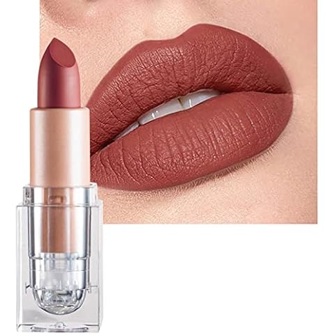 Lipstick,Red Lipstick Matte Long Lasting Waterproof Lip Gloss Drying Smooth Moisturizing High Pigmented Makeup Gift For Girls Women Teens - (#610) Cover