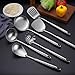 18/10 Stainless Steel Kitchen Utensils Set, 6 PCS All Metal Professional Cooking Utensils, 15
