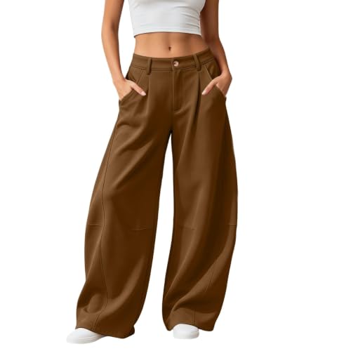 Barrel Sweatpants Women High Waisted Business Casual Office Work Pants - image 1