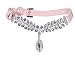 EXPAWLORER Pink Small Fashion Jeweled Diamante Dog Cat Puppy Collars Necklace Style