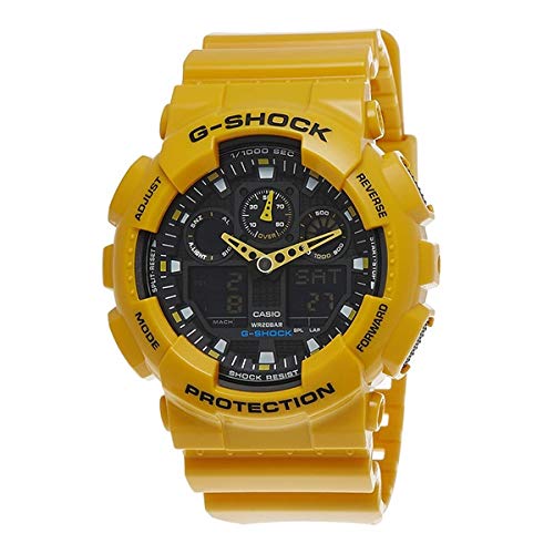[�J�V�I]CASIO G�V���b�N �W�[�V���b�N �����Y �C�O���f�� �r�b�N�P�[�X �A�i�f�W �u���b�N×�C�G���[ �h�� GA-100A-9A �r���v [���s�A���i]