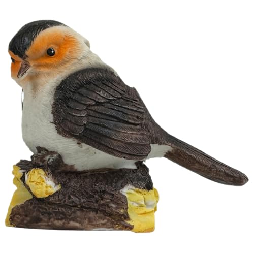 Angoily Résine Statue Lampe Solaire Oiseau LED de Jardin pour Extérieur