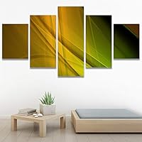 SIGNWIN 5 Panel Canvas Wall Art Modern Art Contemporary Dramatic Geometric Mixed Media Multicolor Patterns for Home Decorations Ready to Hang - 60