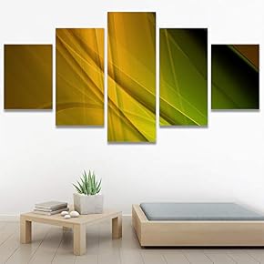 SIGNWIN 5 Panel Canvas Wall Art Modern Art...