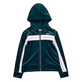 Levi's Girls' Zip Up Hoodie, Deep Teal, XL