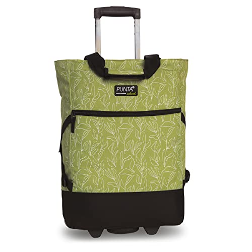 Punta Wheel Print Einkaufstrolley Einkaufsroller Einkaufswagen Shooping Trolley 10008, Farbe:Hellgrün