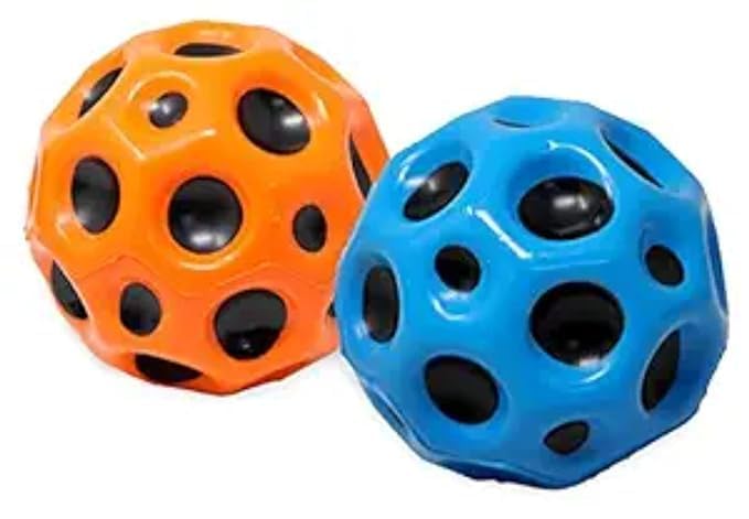 Image of GIRLYZ Attire Cricket Ball Light Weight | Made for Cricket Training | Tennis Training, (Moon Ball (Pack of 1 Ball))