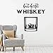 Wandtattoo Whisky trinken Sammlung Alkohol Bar Pub Phrase Inneneinrichtung Weinfass Kühlschrank Vinyl Glas Aufkleber 74x76 cm