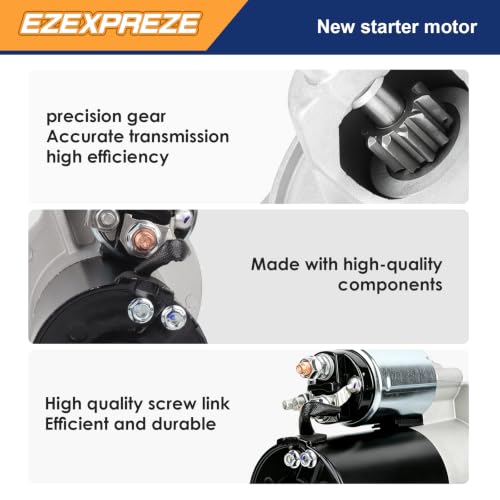 Image of Ezexpreze 3268 Starter (Automatic Transmission) for Ford E150 E250 E350 Econoline F150 F250 F350 1992-1996 4.9L 5L 5.8L, 94-04 for Mustang 3.8, 90 91 92 for Lincoln Mark VII 5, 89-97 for Cougar 3.8L