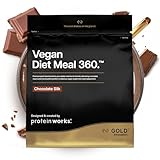 THE PROTEIN WORKS Comida Vegana Completa | Chocolate Suave | 100% Origen Vegetal | Asequible, Saludable, Rápido | Batido Sustitutivo de Comidas | 500 g