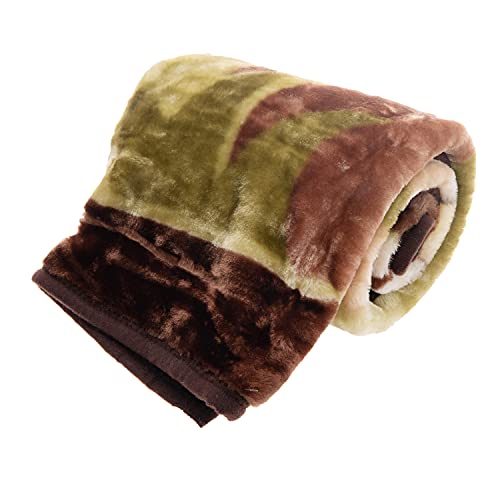 Image of Fleece Plush Soft Throw Blanket - Lightweight Crib Blanket for Baby Bed Lounger - Fuzzy Warm Cozy Toddler Blanket for Daycare Preschool Naptime, 43 inch X 30 inch (Baby Cocoa Monkey Giraffe Lion)