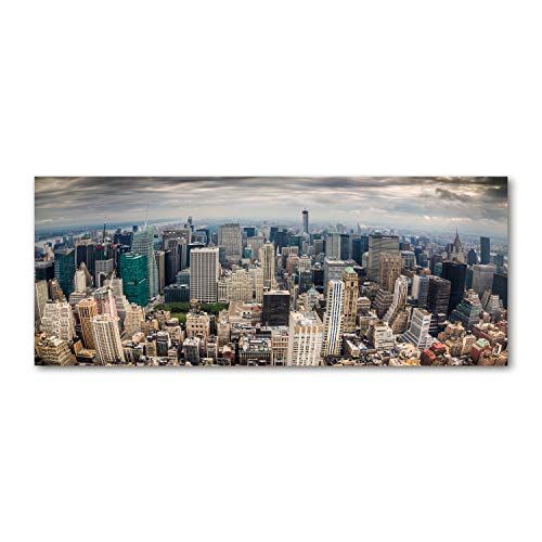 Crédence de cuisine en verre trempé de sécurité 125x50cm décor New York