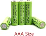 12 Packs 1.2V AAA 300mAh Ni-MH Rechargeable Batteries Triple A for Outdoor Solar Lights Solar Lamp Garden Light