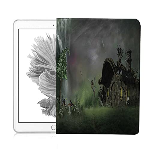 2017 Ipad 5Th Generation Case, Fantasy,Fee,Fairy World,Waterfall,Meadow,Flowers Very Protective But Thin + Sleep/Wake Cover - A1893, A1954, A1823, A1822, A1474, A1475, A1476 #TOP1