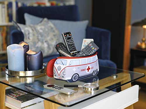 Brisa Vw Collection - Volkswagen Neoprene Universal Bag For Makeup, Travel, Cosmetics In Samba Bus T1 Camper Van Design (First Aid/Grey/Large) #TOP5