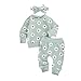 Produktbild CiKiXZ Baby Mädchen Kleidung Set 0-6 Monate Gänseblümchen Langarmshirts Oberteile + Hose + Stirnband Neugeborene Kleinkinder Sweatshirts Herbst Winter Top Outfits Bekleidungsset