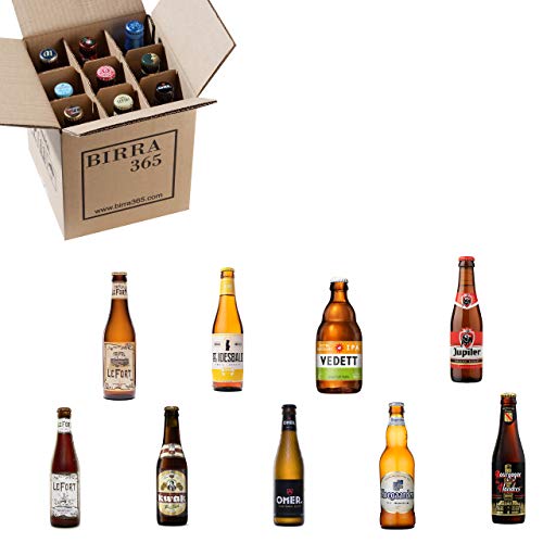 Caja degustación cerveza belga. Selección de 9 cervezas especiales y diferentes para disfrutar.