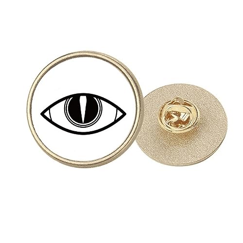Clip Métal Doré d'Artisanat Motif Oeil Rond Noir Élégance Modèle M
