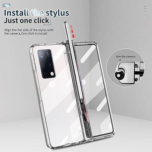 Coque Huawei Mate X2 transparente intégrale avec protège-écran et porte-stylet