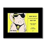 This matted print is an original piece of advertising material. It is not reproduced or copied in any way. The print has been matted using premium quality black mount board. All prints are pressure mounted onto quality Kraft board for rigidity and weight. The complete item is ready to be framed and most fit into standard sized frames which are widely available.