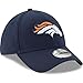 New Era Unisex-Adult NFL 39THIRTY Team Color Primary Primary Logo Stretch Fit Flex Football Cap Hat - Denver Broncos Navy - Small/Medium