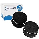 AllSpares Aktivkohlefilter (4 St.) für Dunstabzugshauben geeignet für Elica CFC0038668 | IKEA NYTTIG FIL 440 | Bauknecht 482000009691 | Ø173mm