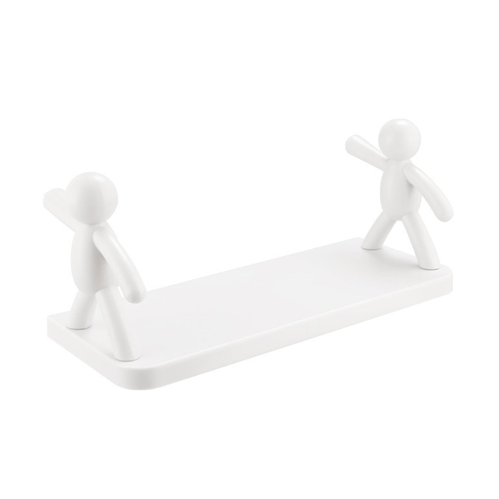 Jazuaiao Removable Water-Resistant Wall Shelf, Whimsical Bathroom Organiser Without Drilling for Renters & Small Spaces Drillless Wall Shelf Cartoon Character