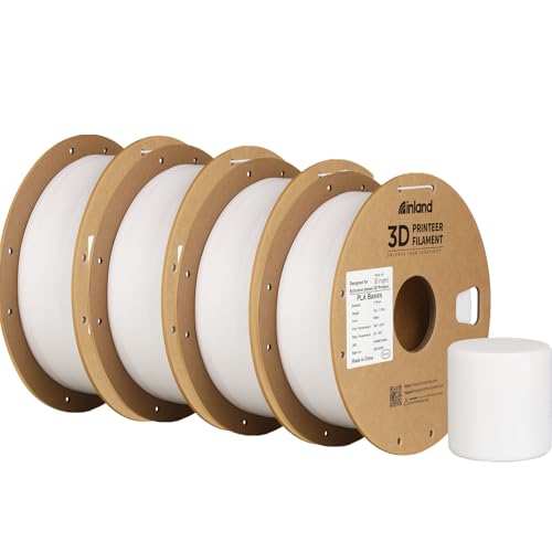 Inland PLA Basics Filament 1.75mm, 1kg Spool – Dimensional Accuracy ±0.02mm, Neatly...