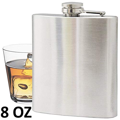 Porta whisky de aço cantil 8 oz 236ml CBRN01446 - Commerce Brasil