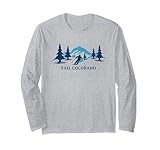Vail Colorado Ski Resort Skiing Skier Long Sleeve T-Shirt