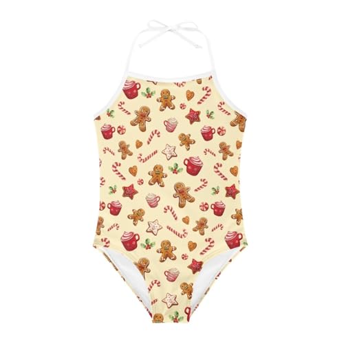 Cute One-Piece Swimsuit Girls Christmas Beach Swimwear Bathing Suit