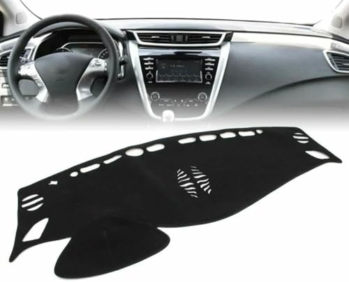 Alfombrilla para salpicadero de coche Nissan Murano 2015-2018 protector de interior negro 6