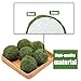 Wuyituart 6 Pcs Faux Moss Balls Decorative 3.1 Inch Artificial Green Moss Balls Decor