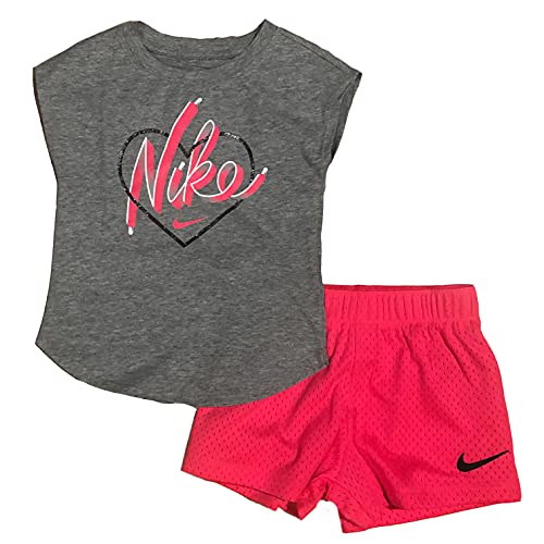Nike Baby Girls' 2-Piece Top & Shorts Set (3T, Racer Pink) #TOP4